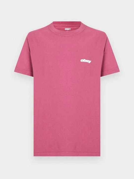 Zdjęcie produktu T-shirt z nadrukiem Obey Clothing różowy