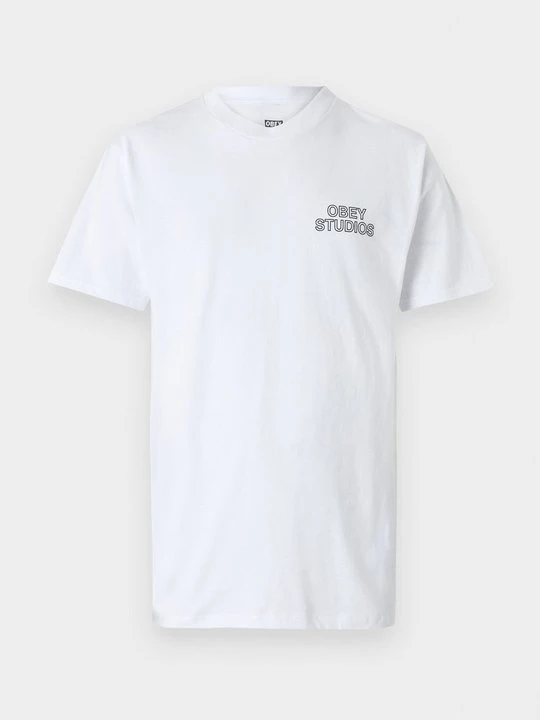 Zdjęcie produktu T-shirt z nadrukiem Obey Clothing biały