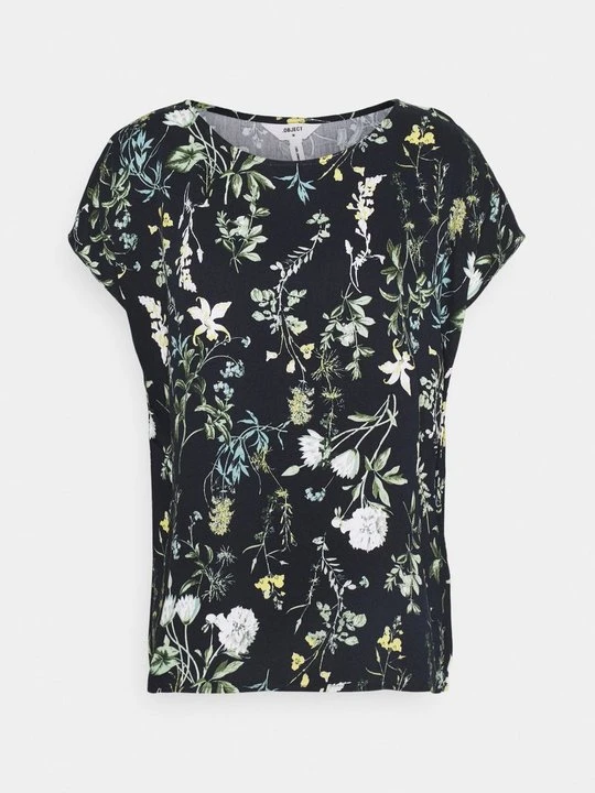 Zdjęcie produktu T-shirt z nadrukiem Object niebieski