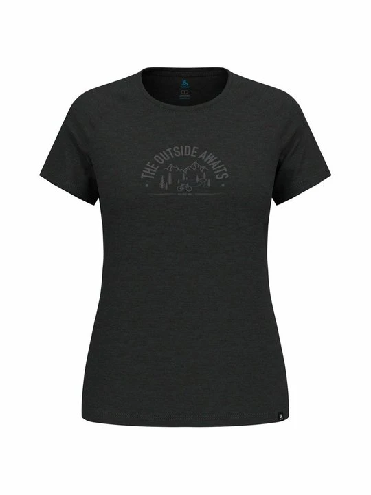 Zdjęcie produktu T-shirt z nadrukiem Odlo czarny