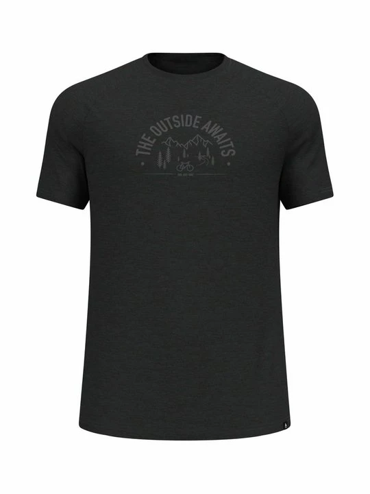 Zdjęcie produktu T-shirt z nadrukiem Odlo czarny