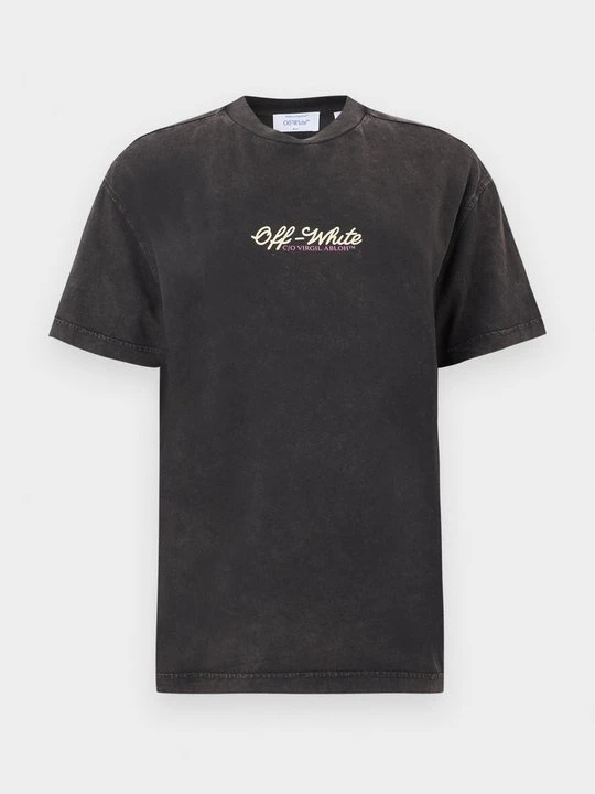 Zdjęcie produktu T-shirt z nadrukiem Off White ciemnoszary