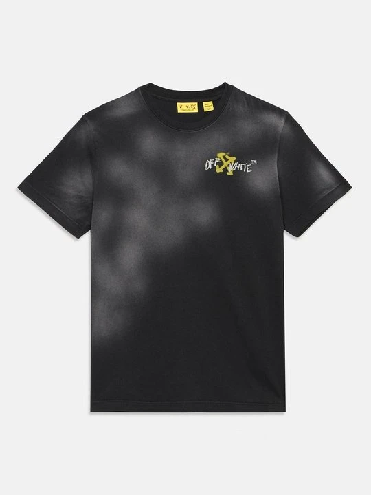 Zdjęcie produktu T-shirt z nadrukiem Off White antracytowy