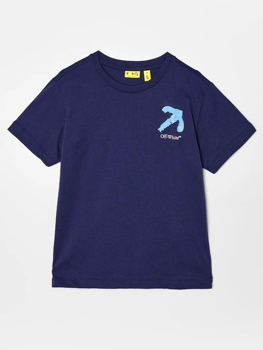 Zdjęcie produktu T-shirt z nadrukiem Off White bleached denim