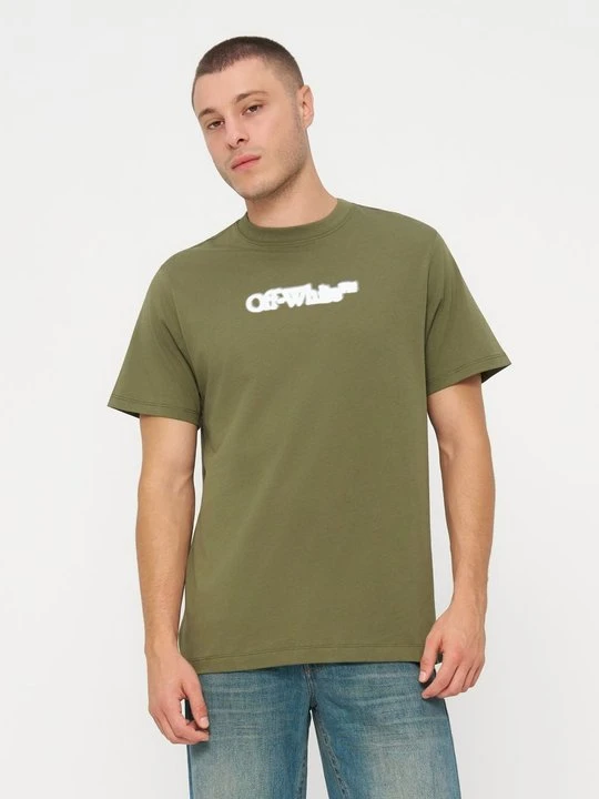 Zdjęcie produktu T-shirt z nadrukiem Off White khaki