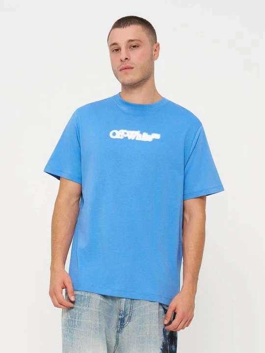Zdjęcie produktu T-shirt z nadrukiem Off White niebieski