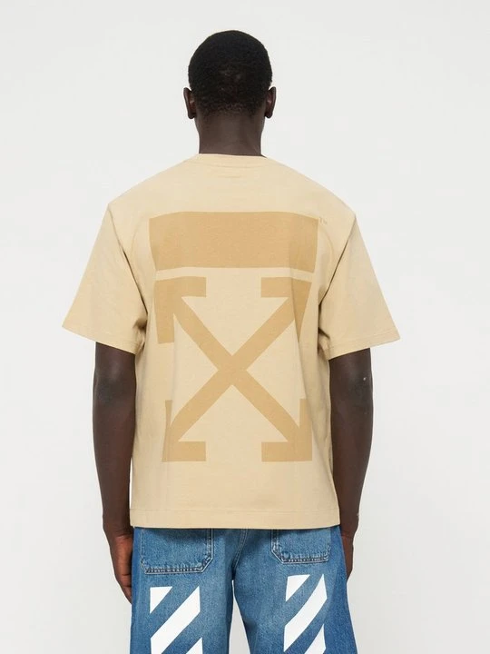 Zdjęcie produktu T-shirt z nadrukiem Off White piaskowy