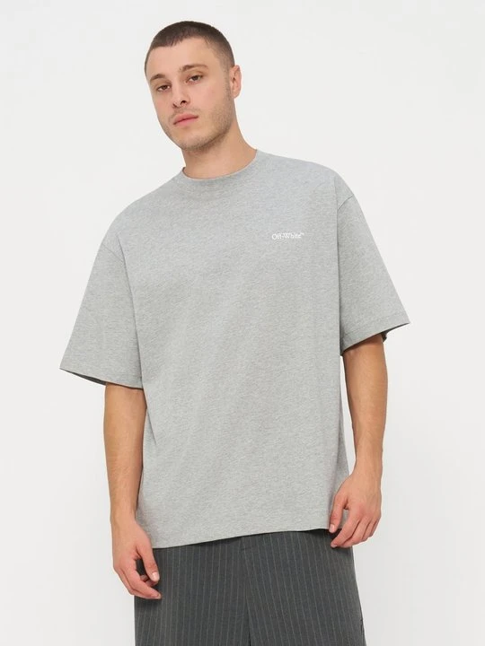 Zdjęcie produktu T-shirt z nadrukiem Off White szary