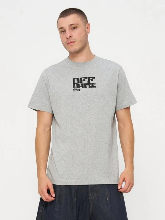 Zdjęcie produktu T-shirt z nadrukiem Off White szary