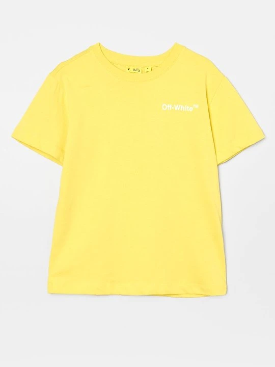 Zdjęcie produktu T-shirt z nadrukiem Off White żółty neon