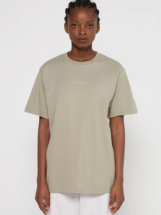 Zdjęcie produktu T-shirt z nadrukiem Oh April khaki
