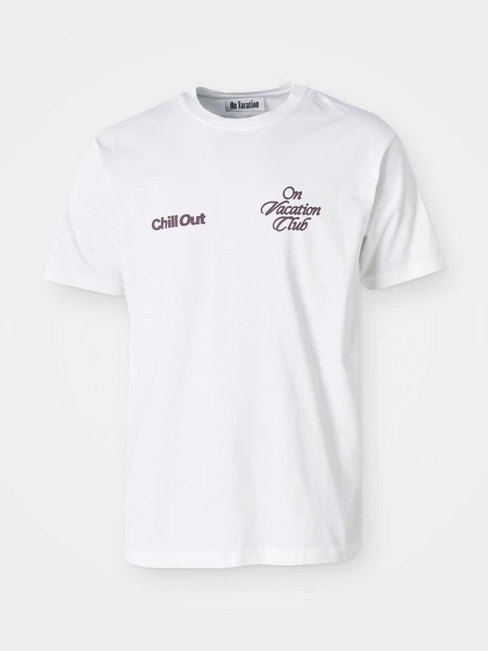 Zdjęcie produktu T-shirt z nadrukiem On Vacation biały