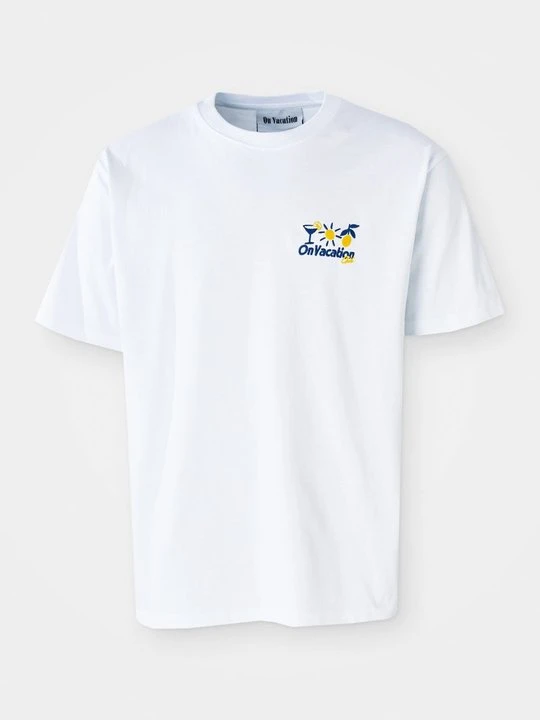 Zdjęcie produktu T-shirt z nadrukiem On Vacation biały