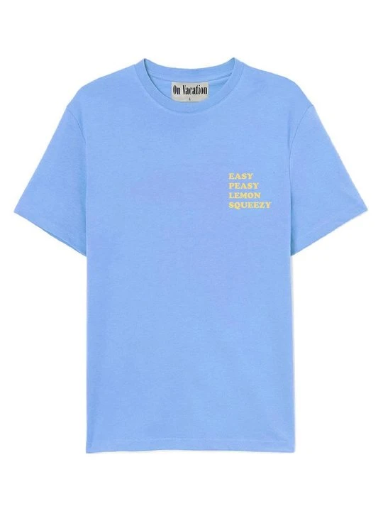 Zdjęcie produktu T-shirt z nadrukiem On Vacation jasnoniebieski