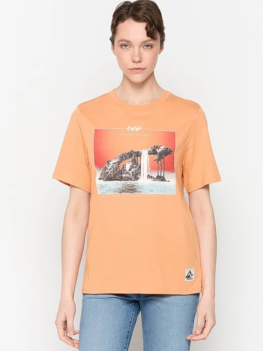 Zdjęcie produktu T-shirt z nadrukiem O'Neill pomarańczowy