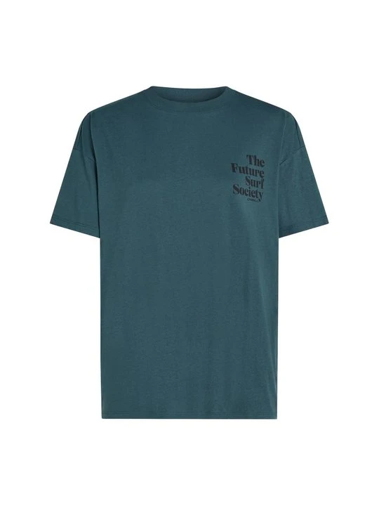 Zdjęcie produktu T-shirt z nadrukiem O'Neill ciemnozielony melanż