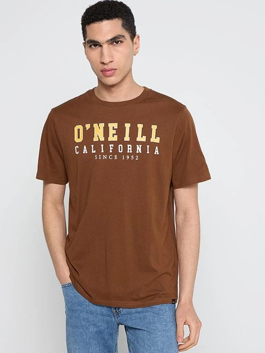 Zdjęcie produktu T-shirt z nadrukiem O'Neill brązowy
