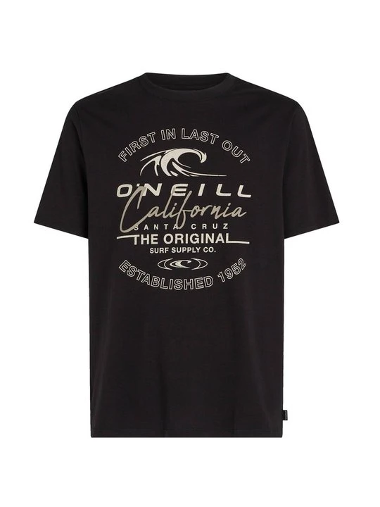 Zdjęcie produktu T-shirt z nadrukiem O'Neill czarny melanż