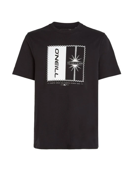 Zdjęcie produktu T-shirt z nadrukiem O'Neill czarny melanż