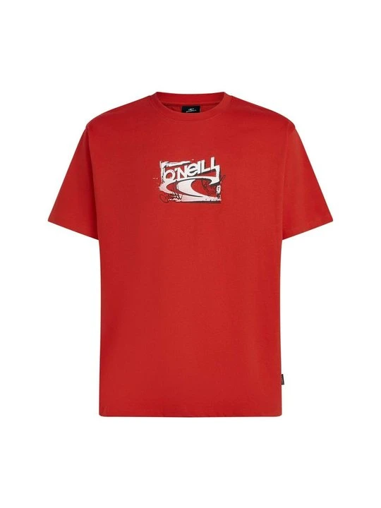 Zdjęcie produktu T-shirt z nadrukiem O'Neill czerwony