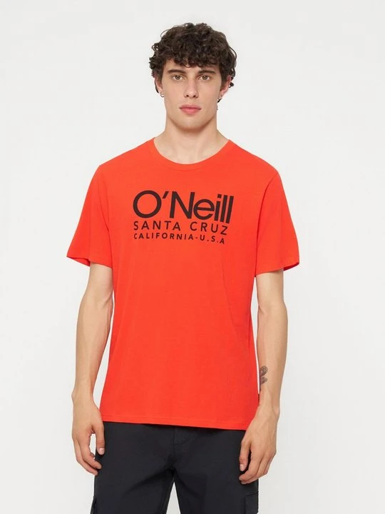 Zdjęcie produktu T-shirt z nadrukiem O'Neill ciemnoczerwony melanż