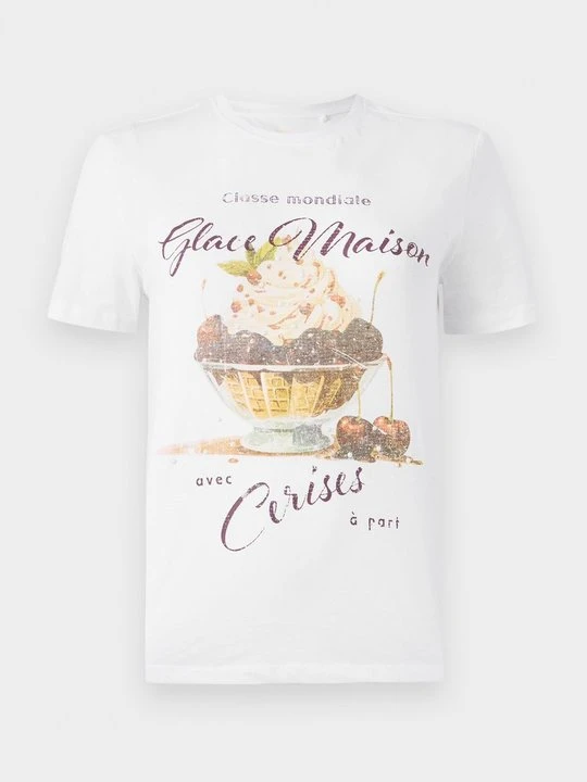 Zdjęcie produktu T-shirt z nadrukiem Only biały