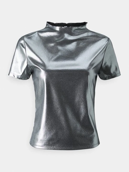 Zdjęcie produktu T-shirt z nadrukiem Only srebrny