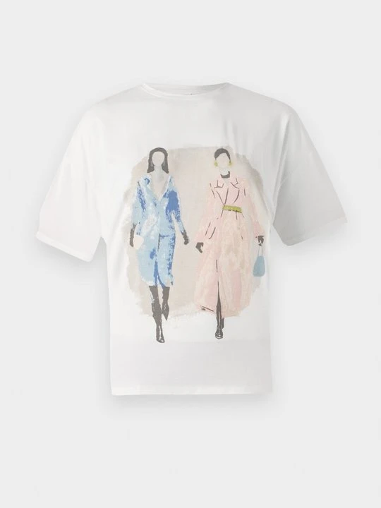 Zdjęcie produktu T-shirt z nadrukiem Only mleczny