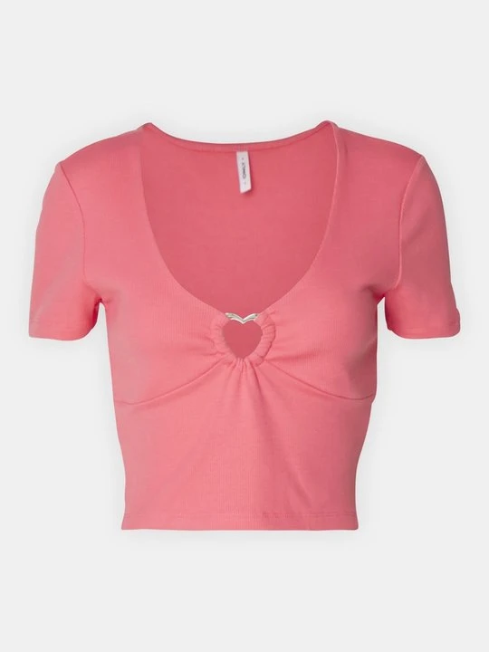 Zdjęcie produktu T-shirt z nadrukiem Only morelowy