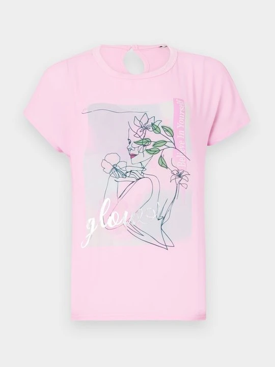 Zdjęcie produktu T-shirt z nadrukiem Only jasnoróżowy