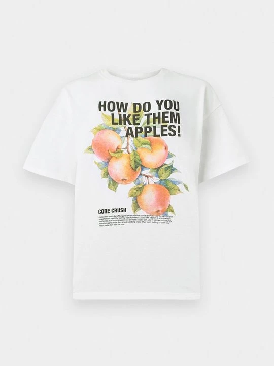 Zdjęcie produktu T-shirt z nadrukiem Only biały