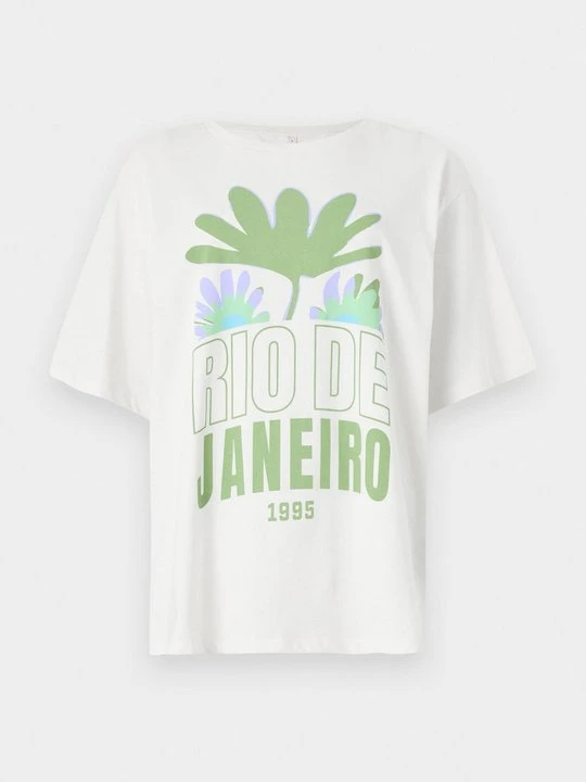Zdjęcie produktu T-shirt z nadrukiem Only mleczny