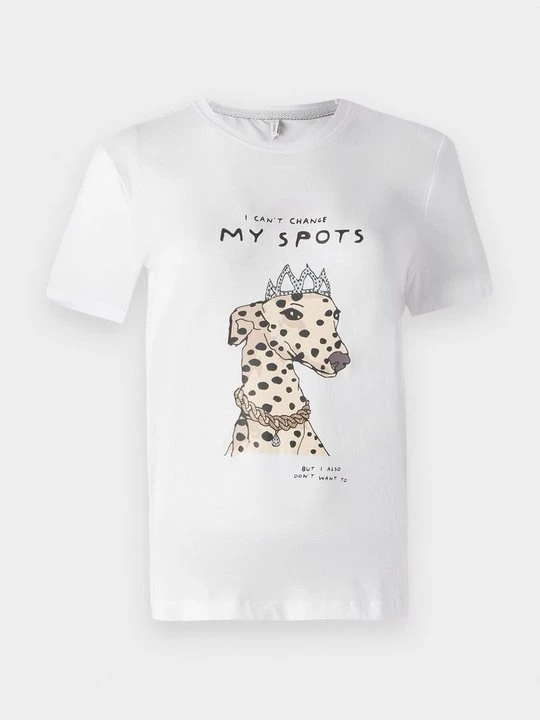 Zdjęcie produktu T-shirt z nadrukiem Only biały