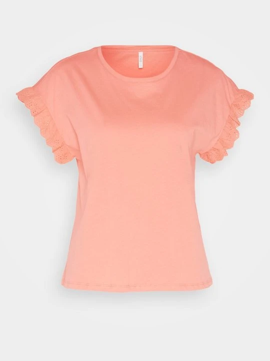 Zdjęcie produktu T-shirt z nadrukiem Only morelowy