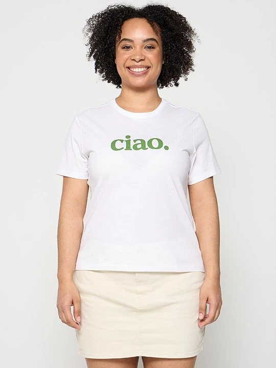 Zdjęcie produktu T-shirt z nadrukiem Only biały