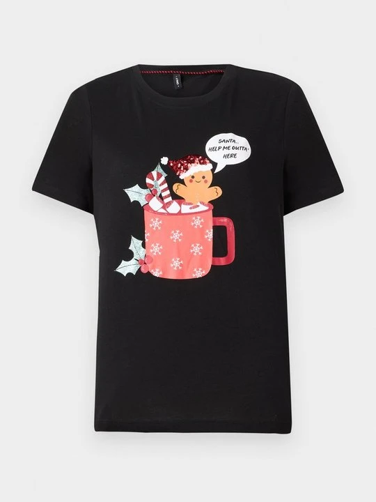 Zdjęcie produktu T-shirt z nadrukiem Only antracytowy