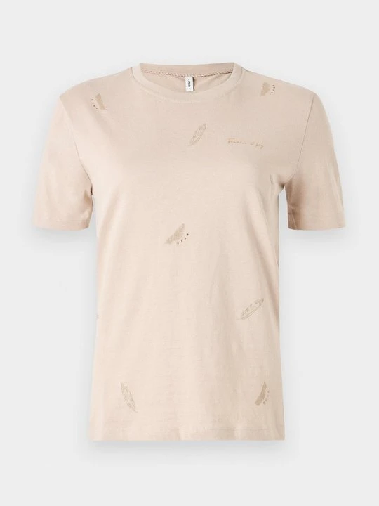 Zdjęcie produktu T-shirt z nadrukiem Only jasny brąz