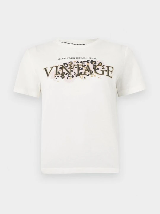 Zdjęcie produktu T-shirt z nadrukiem Only mleczny