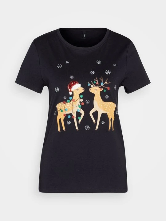 Zdjęcie produktu T-shirt z nadrukiem Only granatowy