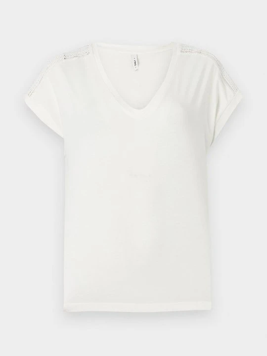 Zdjęcie produktu T-shirt z nadrukiem Only mleczny