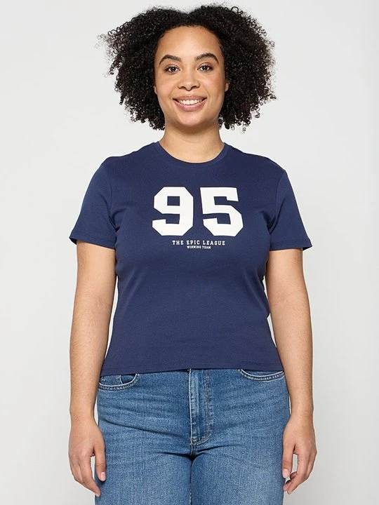 Zdjęcie produktu T-shirt z nadrukiem Only granatowy