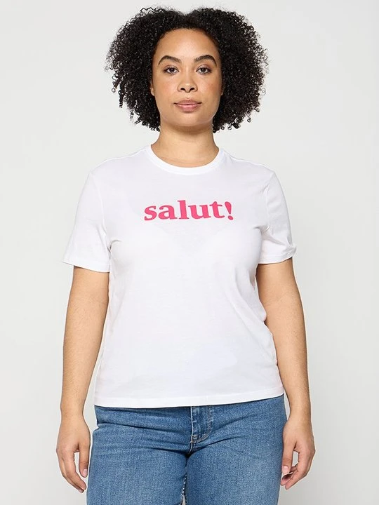 Zdjęcie produktu T-shirt z nadrukiem Only biały