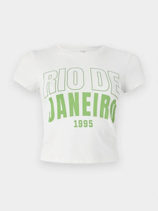 Zdjęcie produktu T-shirt z nadrukiem Only mleczny