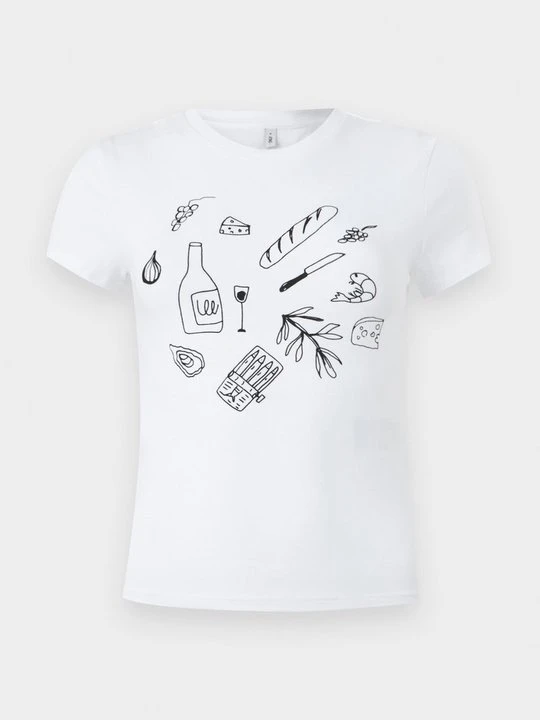 Zdjęcie produktu T-shirt z nadrukiem Only biały