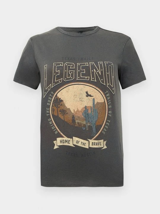Zdjęcie produktu T-shirt z nadrukiem Only ciemnoszary