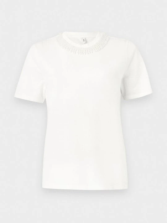 Zdjęcie produktu T-shirt z nadrukiem Only mleczny