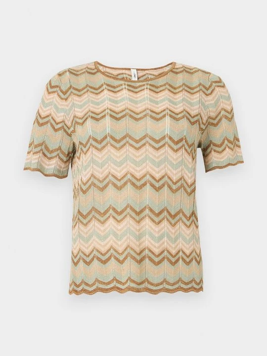 Zdjęcie produktu T-shirt z nadrukiem Only brązowy