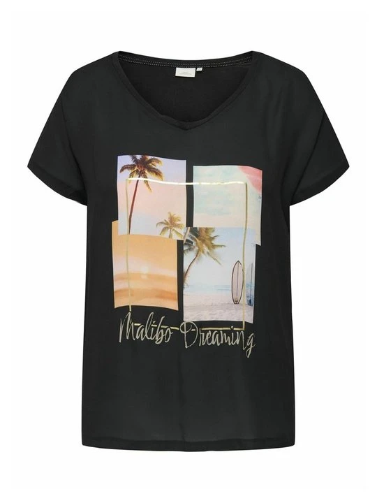 Zdjęcie produktu T-shirt z nadrukiem ONLY Carmakoma czarny