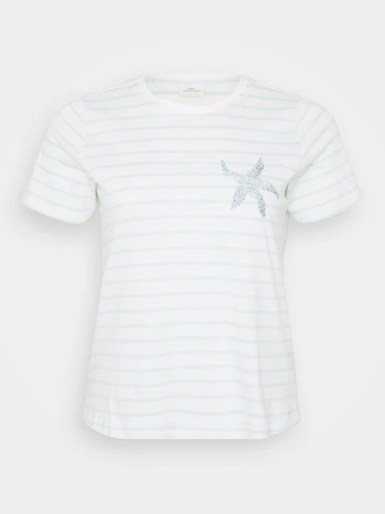 Zdjęcie produktu T-shirt z nadrukiem ONLY Carmakoma mleczny