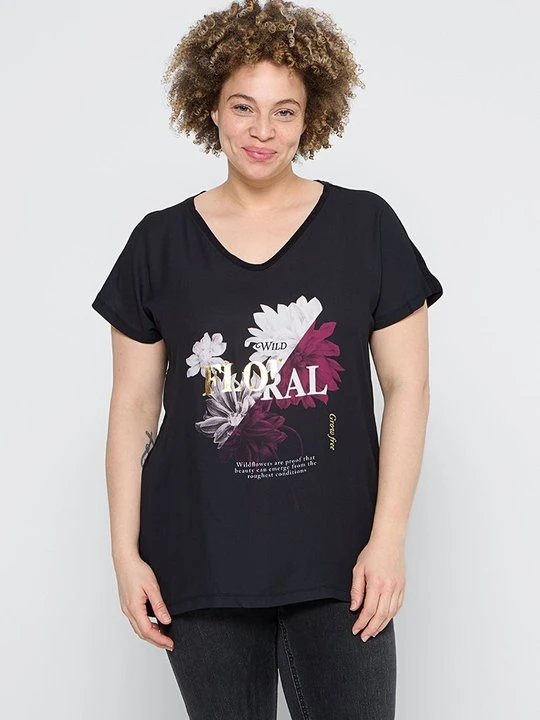 Zdjęcie produktu T-shirt z nadrukiem ONLY Carmakoma czarny